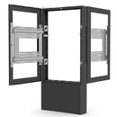 Chief Impact Floor Mounted Back-to-Back Portrait Kiosk for 55″ Displays (LF55UBP-B2B)
