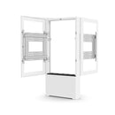 Chief Impact Floor Standing Back-to-Back Portrait 43" White Kiosk LF43UWP