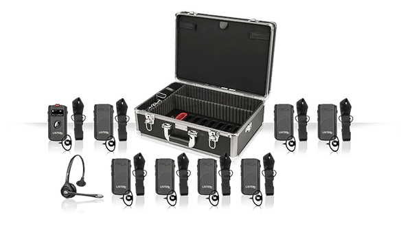 Listen Technologies LKS-7-A1 ListenTALK R8 System – 1 Leader + 7 Participants