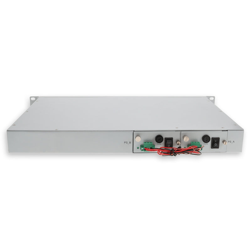 AddOn 100G OEO 1U Rack-Mount Chassis with Dual QSFP28 Line Card and Management Interface (ADD-LMCC100G4QSFP28-SK)