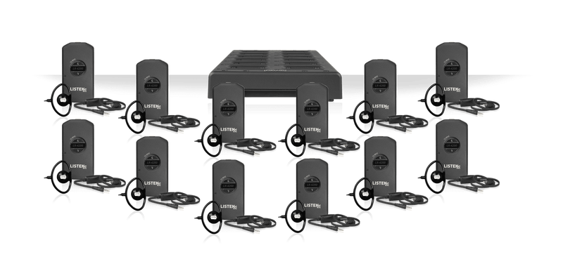 Listen Technologies LP-41-072-01 Intelligent DSP RF Receiver 12-Pack (72 MHz)