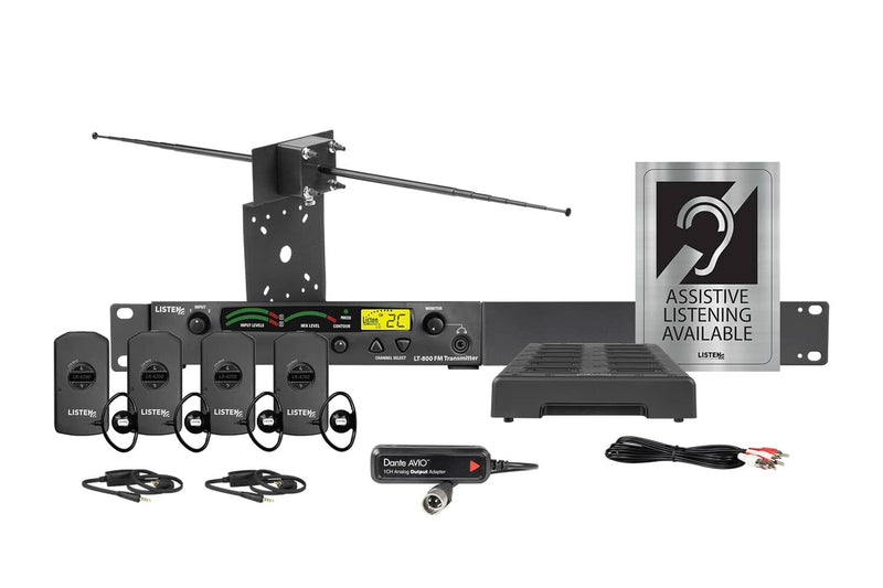 Listen Technologies LS-55-216-D iDSP Prime Level III Stationary RF System (216 MHz, Dante)
