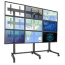 Chief FUSION 3×3 Micro-Adjustable Freestanding Video Wall Cart (LVM3X3U)