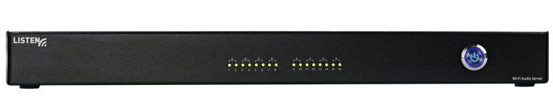 Listen Technologies LW-210-16-01 ListenWIFI 16-Channel Wi-Fi Audio Server (North America Plug B)