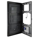 Chief Impact On-Wall Kiosk with Protective Glass Portrait 75 Inch Black LW75UBPG