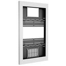 Chief Impact™ On-Wall Kiosk with Protective Glass Portrait 65" White LW65UWPG