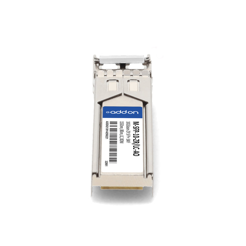 AddOn Hirschmann® M-SFP-10-ZR/LC Compatible TAA 10GBase-ZR SFP+ Transceiver (SMF, 1550nm, 80km, LC, DOM)