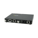 Perle SMI-1110-S2ST40 Gigabit Ethernet IP Managed Standalone Media & Rate Converter – RJ45 to ST Single Mode Fiber (40km)