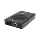 Perle S-1110PP-S1SC10D-XT Gigabit Industrial PoE+ Media Converter, 10/100/1000 to 1000BASE-BX (1490nm TX / 1310nm RX) Single Strand Fiber, SC, Extended Temperature