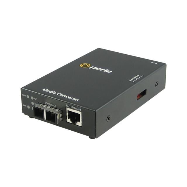 Perle S-110PP-S2SC120 Fast Ethernet PoE+ Media & Rate Converter, 120 km SC
