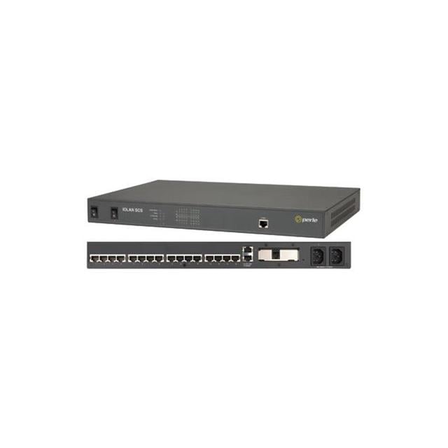 Perle IOLAN SCS16 Secure Console Server – 16-Port RS232, RJ45 Sun/Cisco Pinout, Dual AC Power, Dual 10/100/1000 Ethernet