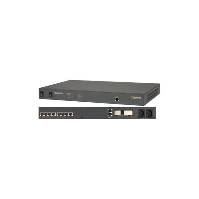 Perle IOLAN SCS 8-Port Secure Console Server RS232 RJ45, Dual AC Power, Dual Gigabit Ethernet