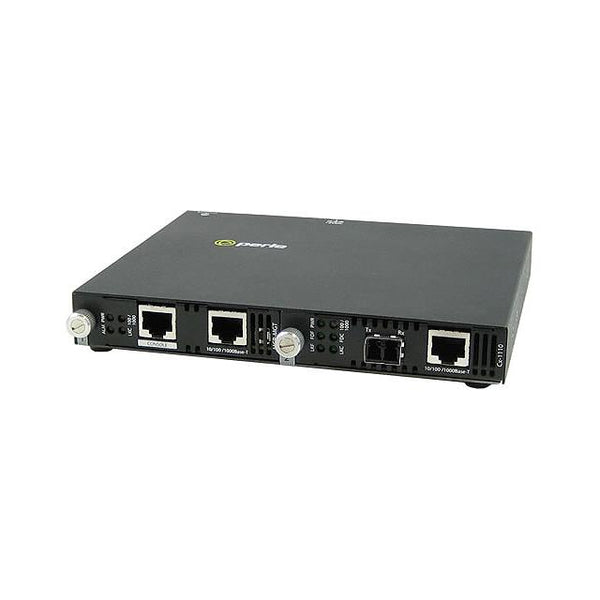 Perle SMI-110-S2LC120 Fast Ethernet IP Managed Media & Rate Converter – 100BTX RJ45 to 100BZX 1550nm Single Mode LC (120km)