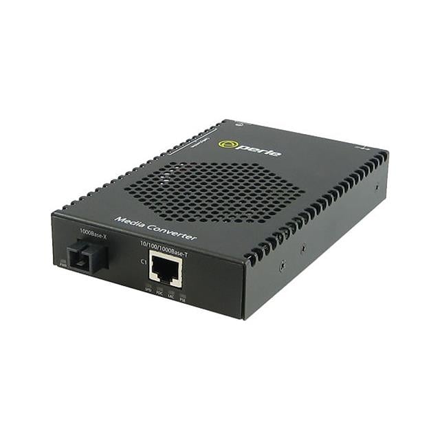 Perle S-1110P-XT – Industrial Gigabit PoE Media Converter, Extended Temp