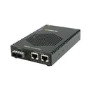 Perle S-1110PP-S2ST10 Gigabit Ethernet Media Converter with PoE+ (10 km, ST, Single Mode)