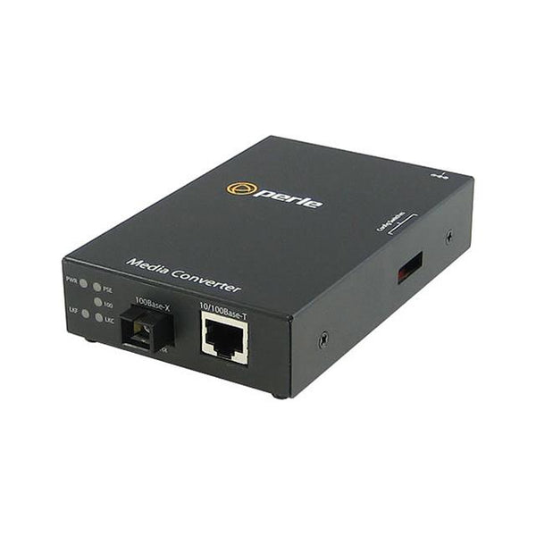 Perle S-110-S2LC80 10/100 Fast Ethernet Standalone Media & Rate Converter, RJ45 to 1550nm Single Mode LC (80 km)