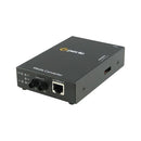 Perle S-110P-S2SC120 Fast Ethernet PoE Media Converter – 10/100Base-TX to 100Base-ZX SC, 120 km, AC Adapter