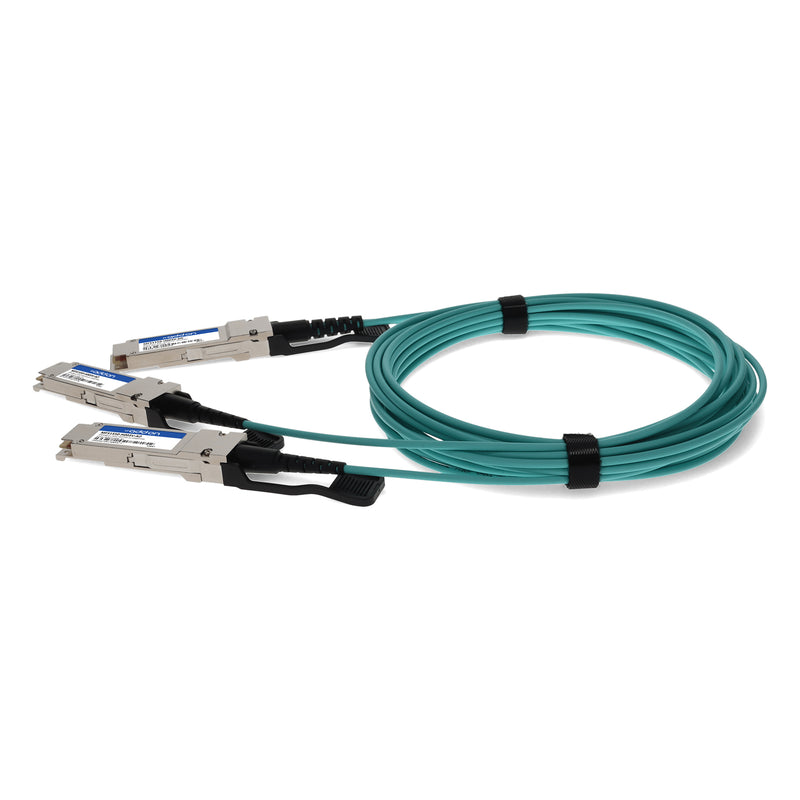 AddOn Mellanox® MFS1S50-H003V Compatible TAA 200G QSFP56 to 2xQSFP56 Infiniband HDR Active Optical Cable (850nm, MMF, 3m, LSZH)