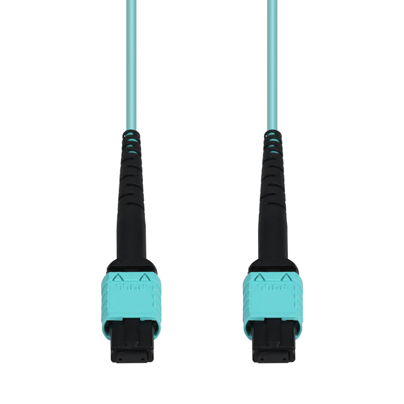 AddOn 200m MPO/UPC to MPO/UPC Aqua OM4 OFNR (Riser) 12-Strand Fiber Patch Cable