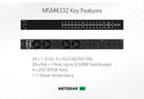 NETGEAR M4300 Series 32-Port Managed Switch with TAA Compliance (MSM4332-TAANES)