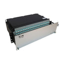 Eaton Tripp Lite N48M-24M8L4-10 Preloaded Fiber Patch Panel, 3U, 24x 12F MTP/MPO-PC to 4x LC Duplex F/F, OM4, 10 m
