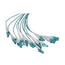EATON Tripp Lite N48M-2L24L-10 Preloaded OM4 Fiber Panel, 1U, 2x 24F Trunk Cables, 12x LC/LC Duplex M/M, 10 m