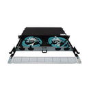 Eaton Tripp Lite N48M-2M24L12-10 Preloaded OM4 Fiber Panel, 1U, 2x 24F MTP/MPO-PC to 12x LC Duplex, 10 m