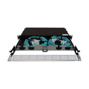EATON Tripp Lite N48M-2M24L12-20 Preloaded OM4 Fiber Panel, 1U, 2x 24F MTP/MPO-PC to 12x LC Duplex, 20 m