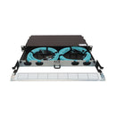 EATON Tripp Lite Series Preloaded Fiber Panel, 1U - 2x (3x8F MTP/MPO-PC F/F) 24F OM4, 20 m