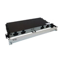 EATON Tripp Lite N48M-2M8L4-20 Preloaded OM4 Fiber Panel, 1U, 2x 12F MTP/MPO-PC to 4x LC Duplex, 20 m