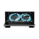 EATON Tripp Lite N48M-2M8L4-20 Preloaded OM4 Fiber Panel, 1U, 2x 12F MTP/MPO-PC to 4x LC Duplex, 20 m