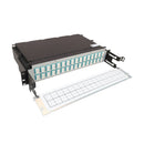 EATON Tripp Lite N48M-32M8L4-03 Preloaded Fiber Patch Panel, 2U, 32x 12F MTP/MPO-PC to 4x LC Duplex F/F, OM4, 3 m