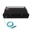EATON Tripp Lite N48M-32M8L4-03 Preloaded Fiber Patch Panel, 2U, 32x 12F MTP/MPO-PC to 4x LC Duplex F/F, OM4, 3 m