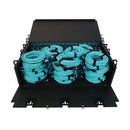 Eaton Tripp Lite N48M-48M8L4-05 Preloaded OM4 Fiber Patch Panel, 3U, 48x 12F MTP/MPO-PC to 4x LC Duplex, 5 m