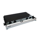 Eaton Tripp Lite N48M-4M3X8M-10 Preloaded Fiber Panel, 1U, 4 x (3 x 8F MTP/MPO-PC Female-to-Female) 24F OM4 Trunk Cables, 10 m