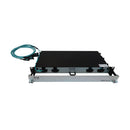 Eaton Tripp Lite N48M-4M3X8M-10 Preloaded Fiber Panel, 1U, 4 x (3 x 8F MTP/MPO-PC Female-to-Female) 24F OM4 Trunk Cables, 10 m