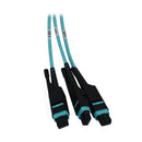 Eaton Tripp Lite N48S-4M3X8M-10 Preloaded Slack-Free Fiber Panel, 1U, 4 x (3 x 8F MTP/MPO-APC Female-to-Female) 24-Fiber Trunk Cables, OS2 Singlemode, 10 m