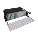 Eaton Tripp Lite N48M-64M8L4-03 Preloaded Fiber Patch Panel, 3U, 64x 12F MTP/MPO-PC to 4x LC Duplex, OM4, 3 m