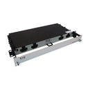 Eaton Tripp Lite N48M-6L8L-10 Preloaded OM4 Fiber Panel, 1U, 6 x 8F LC/LC Duplex Trunk Cables, 10 m