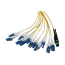 Eaton Tripp Lite N48S-2M24L12-20 Preloaded Fiber Panel, 1U, 2 x 24F MTP/MPO-APC to 12 x LC Duplex, OS2 Singlemode, 20 m