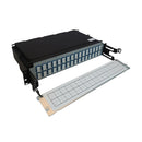 EATON Tripp Lite Series Preloaded Fiber Patch Panel, 2U, 32x 12F MTP/MPO-APC to 4x LC Duplex F/F, OS2 Singlemode, 3 m – N48S-32M8L4-03