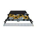 Eaton Tripp Lite N48S-4L16L-10 Preloaded Slack-Free Fiber Panel, 1U, 4x (8x LC/LC Duplex M/M) 16F Trunk Cables, OS2 Singlemode, 10 m