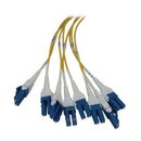 Eaton Tripp Lite N48S-4L16L-10 Preloaded Slack-Free Fiber Panel, 1U, 4x (8x LC/LC Duplex M/M) 16F Trunk Cables, OS2 Singlemode, 10 m