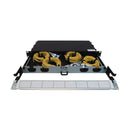EATON Tripp Lite Series Preloaded Fiber Panel, 1U - 4x (12F MTP/MPO-APC to 4x LC Duplex F/M), OS2 Singlemode, 10 m