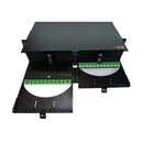 Eaton Tripp Lite 2U High-Density Fiber Patch Panel 288 LC/APC SM with 12 Splice Cassettes (N600P-288A-12)