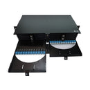 Eaton Tripp Lite 2U High-Density Fiber Patch Panel with 12 Splice Cassettes, 288 LC/UPC OS2 Singlemode Ports (N600P-288U-12)