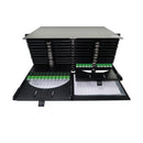 Eaton Tripp Lite 576-Fiber LC/APC Singlemode OS2 High-Density 4U Patch Panel with 24 Splice Cassettes (N600P-576A-24)