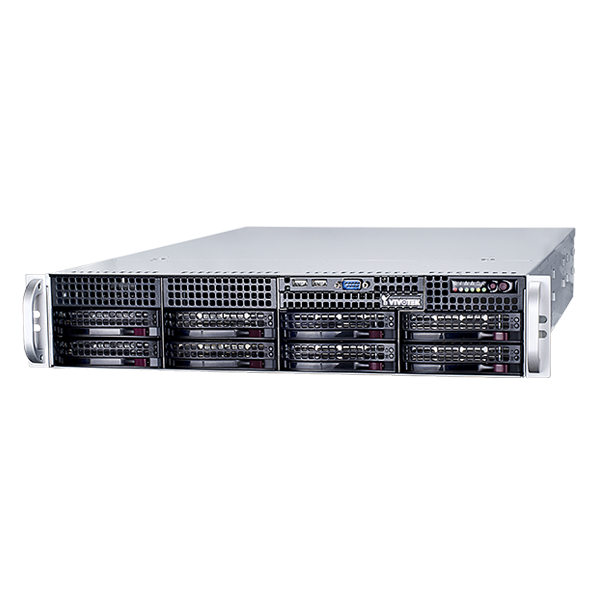 Vivotek NR9681 64-Channel 8-Bay H.265 Network Video Recorder with RAID, Redundant Power, and VAST Inside