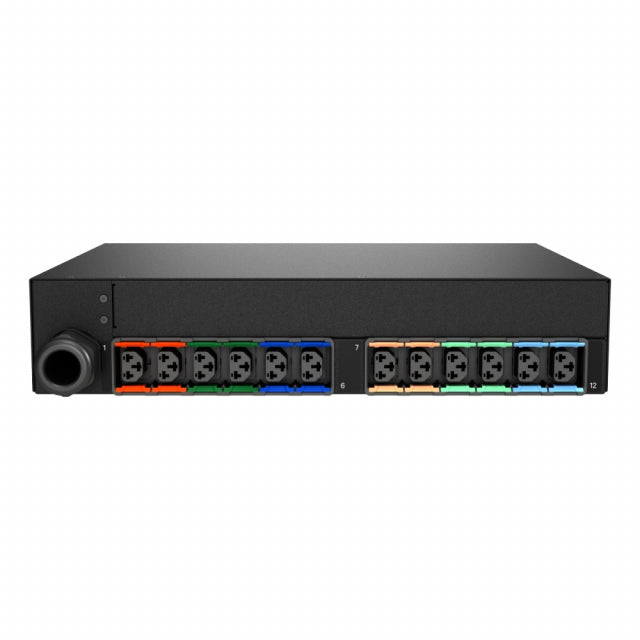 Vertiv Geist NS30212 Switched rPDU 50A 208V DELTA 14.4kW 12-Outlets Horizontal | C13/C19 | 10ft Cord | Black