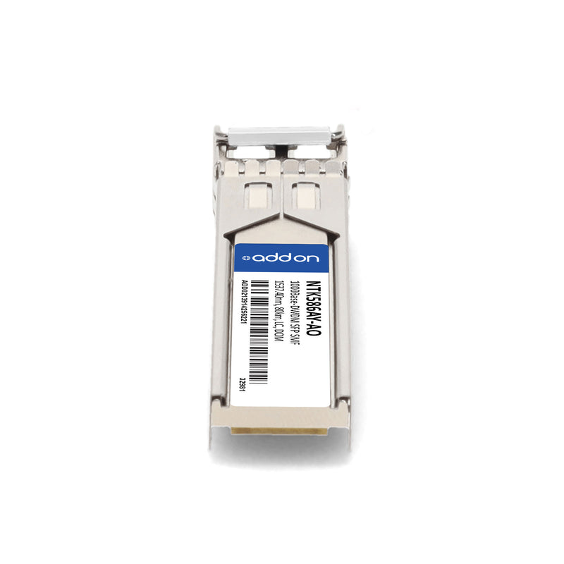 AddOn Ciena® NTK586AY Compatible TAA 1000Base-DWDM SFP Transceiver (C-Band 100GHz, 1537.40nm, 80km, LC, DOM, SMF)